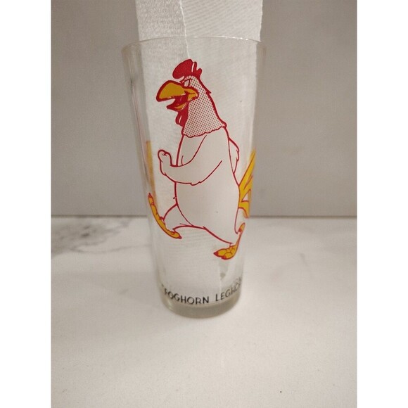 Vintage Foghorn Leghorn Glass Tumbler Pepsi Collector Series Cartoon Character - Picture 8 of 12